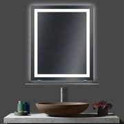 Огледало за баня LED осветление и рафт LM Veiled Light 500×500мм