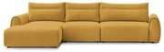 Ъглов диван в цвят жълта охра Aden – Bobochic Paris
