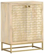 352039 vidaXL Сайдборд с 2 врати, 55x30x70 см, мангово дърво масив