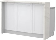 Бар Пейка Tahoma-Length: 150 cm-White matte-White Marble
