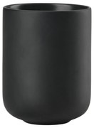 Черна керамична чаша за четки за зъби Sensu – Zone