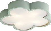 Детска таванна лампа зелена с бяло - Lucille