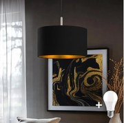 Eglo - LED полилей на кабел TUNJA 1xE27/60W/230V черен