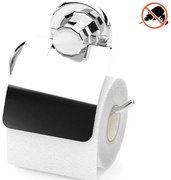 Поставка за тоалетна хартия с капак TEKNO TEL DM 238, 15х5х15 см, Вакуум, Хром