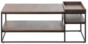 Кафява масичка за кафе 70x120 cm Rivoli – Unique Furniture