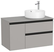 Конзолен шкаф за баня A851502547 с две чекмеджета за десен умивалник върху плот , 90х46х53.7см