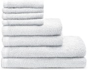 Бели бързосъхнещи памучни хавлии и кърпи за баня в комплект 8 бр. Quick Dry – Catherine Lansfield