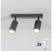 Brilagi - LED димируемо точково осветително тяло SELE 2xGU10/6,5W/230V черно/златно