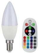 LED RGB Димируема крушка E14/3,5W/230V 6400K + дистанционно