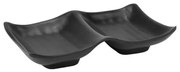 Horecano - Меламинов рамекин двоен 13,5x8,5xh2см черен SHIBUI-(232074)