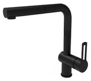 Paffoni - Кухненски смесител с изтеглящ се излив RINGO черен