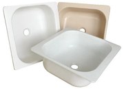 Пластмасов умивалник дълбок - бял