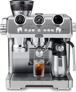 Еспресо машина DeLonghi EC9885.M La Specialista Maestro, 1450W, 19 bar, 2.5 л, 5 темп, 15 нива на смилане, Thermoblock, My LatteArt, LatteCrema, Сребрист