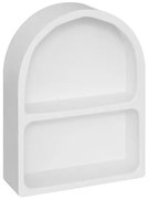 Рафт за стена atmosphera Soleya, MDF, Бял, 45x35 см