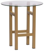 Кръгла странична масичка със стъклен плот ø 40 cm Elevate – Hübsch