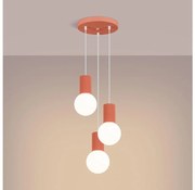 Sollux SL.1755 - Пендел HALO 3xG9/8W/230V Ø 25 см розов