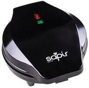 Разопакован: Гофретник SAPIR SP 1442 GF, 1200W, 5 сърцевидни гнезда, Черен