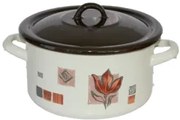 Емайлирана плитка тенджера 2,7lt. декор RUSTICA - 17+39P/18 РЯ-(12-1722)