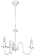 Полилей АНТИК, бял/сребро, 3xE14