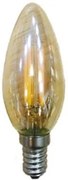 Лампа LED Filament E14 Candle 4W 2700K Dimmable Amber  (10 τεμάχια)