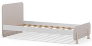 Кремаво детско легло от масивен бор 90x190 cm Nora – Marckeric