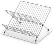 Сгъваем сушилник за съдове ZEPHYR ZP-3000-TX , 2 нива, 36х30х21 см, Хром