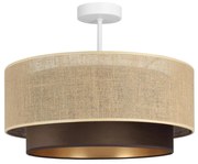 Плафониера SARTA 1xE27/60W/230V кафява/юта