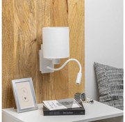 Brilagi - LED Гъвкав аплик NUBILA 1xE27/25W/230V + LED/3W бял