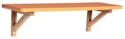 Оранжев стенен рафт от декор от дъб 60 cm Arki – Hübsch