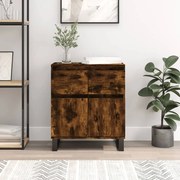 831129 vidaXL Сайдборд, опушен дъб, 60x35x70 см, инженерно дърво