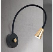 Orion - димируема гъвкава стенна лампа DOTTY 1xGU10/10W/230V черна/месинг