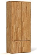 Дъбов гардероб 90x206 cm Vento 2 - The Beds
