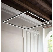Ideal Lux - LED полилей с кабелно окачване ORACLE SLIM LED/33W/230V 3000K 50x50 см, черен