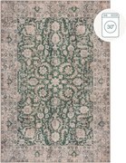 Зелен килим подходящ за пране 190x290 cm Beau Floral – Flair Rugs