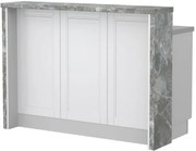 Бар Пейка Tahoma-Length: 135 cm-White matte-Siena Marble