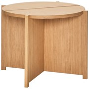 Кръгла странична масичка от декор от дъб ø 55 cm Dash – Hübsch