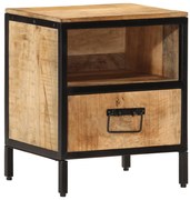 358912 vidaXL Нощно шкафче, 40x35x50 см, масивна мангова дървесина