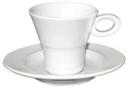 Horecano - Порцеланова чаша кафе с чинийка 100мл 1бр (PV-157) - Китайски порцелан