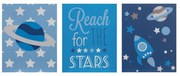 Детски картини в комплект от 3 броя 16x20 cm Reach for the Stars - Premier Housewares