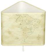 Настолна лампа МАГЕЛАН, бял, абажур Глобус, 1xE27