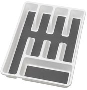 WENKO 54788100 - Органайзер за прибори 26,5x36,5 см бял/сив