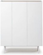 Бял висок скрин от декор от дъб 95x120 cm Arista – Teulat