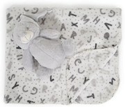 CANGAROO Одеяло с играчка BEAR СИВО