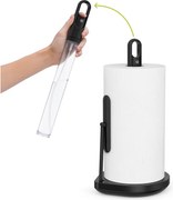 Държач за кухненски кърпи от матирана черна стомана - simplehuman