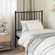 350890 vidaXL Метална табла за глава, черна, 75 см