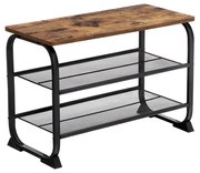 Обувница DAVOR кафява/черна