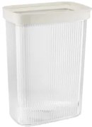 Horecano - Пластмасова кутия за съхранение правоъгълна 2,1л 15,8x10xh22,2см кремава HOME-(32103C)