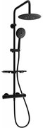 Mexen KT67 външен душ комплект с дъждовна глава и термостатичен смесител, черен - 771506793-70