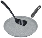 Tиган за палачинки Bohmann BH 1010-24 MRB, 24 cm, Мраморно покритие, Шпатула, Сив