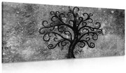 Картина на платно – Черно-бяло дърво на живота